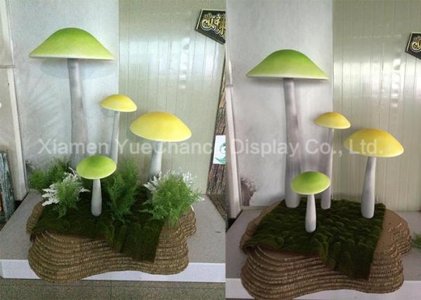 Buy cheap Bespoke Size Fiberglass Mushrooms Statues , Giant Fiberglass Statues Easy Cleaning from wholesalers