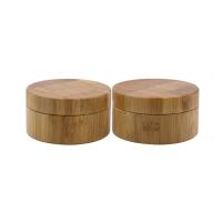 Buy cheap 250g Bamboo Cosmetic Packaging Jars loose powder jars with sifter puff product