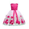Buy cheap Embroidered Flower Polyester Children'S Dress Clothing With Bow At Waist OEM from wholesalers