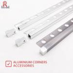 Buy cheap Powder Coating White Aluminum Tile Trim Square Edge Shape 3m Length T8 from wholesalers