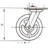 Buy cheap Black Red Swivel 5" Phenolic Caster Wheels With Steel Core from wholesalers