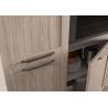 Buy cheap Tailored PET Retro Kitchen Cabinets Customized Kitchen System Stainless Steel Handle from wholesalers