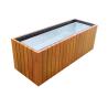 Buy cheap Floor Boughpot Type Large Wooden Planters With Sandblasting Zinc Spraying Finish from wholesalers