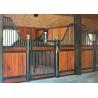 Buy cheap Black Powder Coating Modular Horse Stalls , Bamboo Infill Premade Horse Stalls from wholesalers