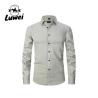 Buy cheap Solid Color Men Shirts Apparel Business Casual Polyester Stand Collar Clothes from wholesalers