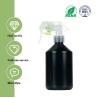 Buy cheap Plastic 500ml Black Trigger Sprayer Bottles With Transparent Pistol Grip Spray Heads from wholesalers