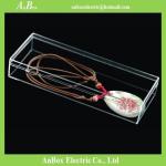 Cheap price high transparent PS material plastic packaging box with cover and