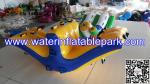0.9mm PVC Tarpaulin Inflatable Water Park Toys , Yellow Inflatable Water Rocker