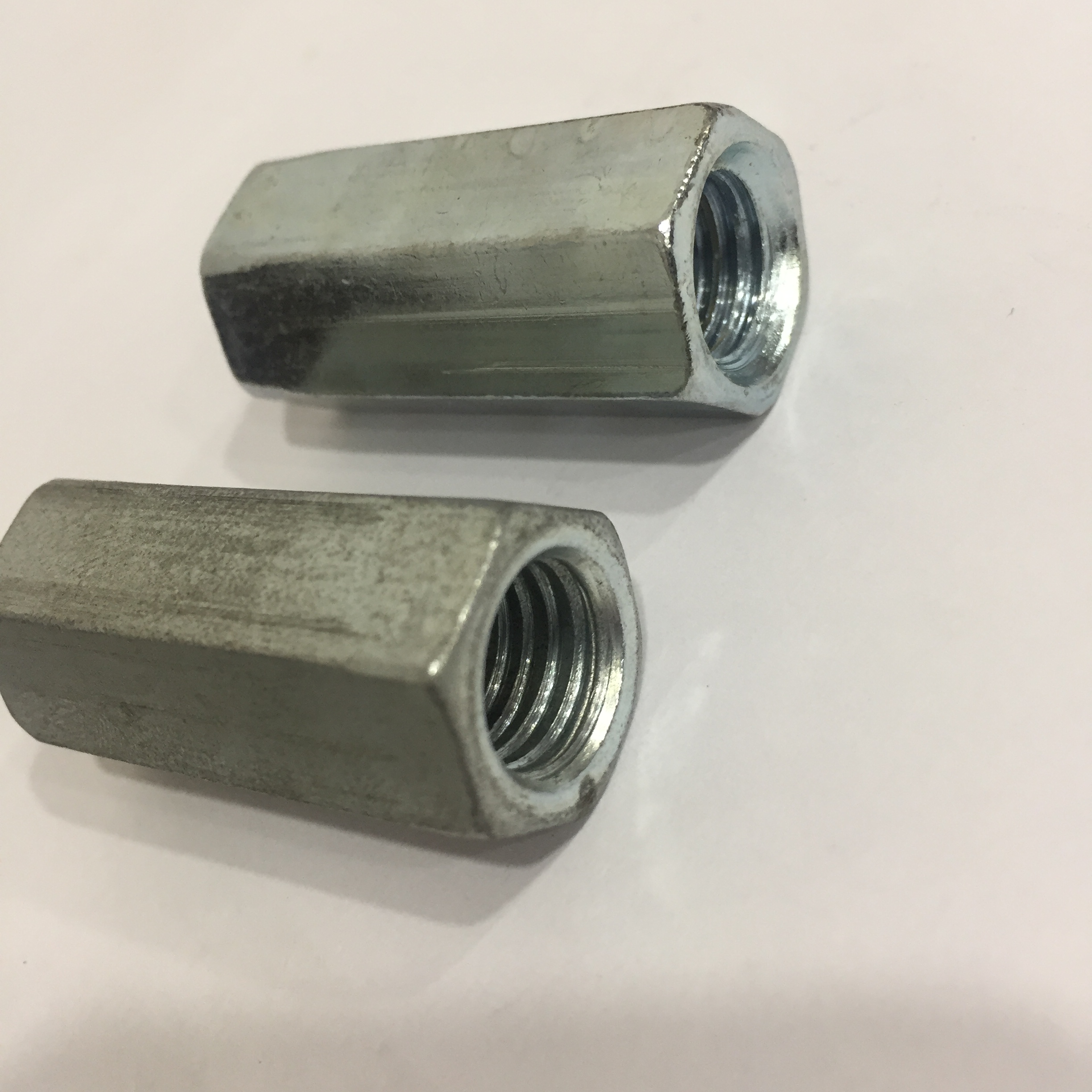 Thread Types DIN6334 ZINC Plated Long Hex Coupling Nut for DIN/GB/ISO