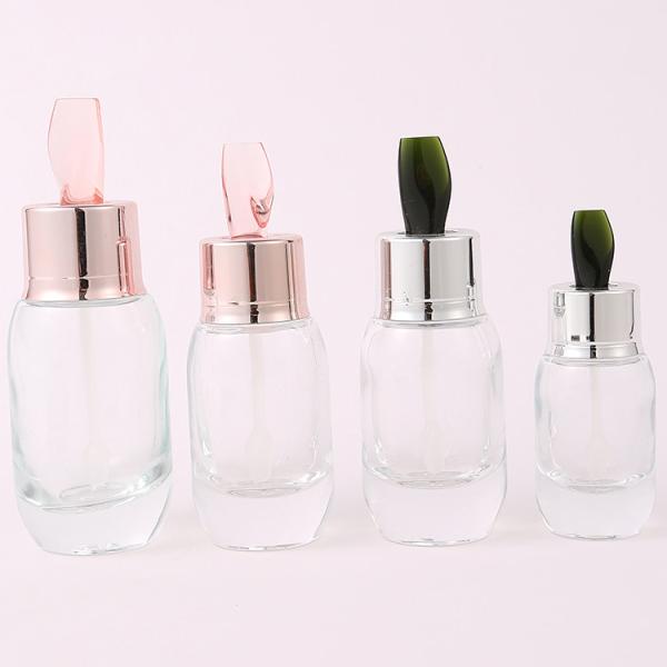 Buy cheap Rose Golden Essential Oil Container Thick Bottom Glass Dropper Bottles from wholesalers