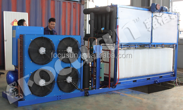 1T 2T 3T 5T 10T 15T 18T Containerized Block Ice Plant With Imported Compressor