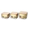 Buy cheap Plastic Gold Cosmetic Cream Jar , 15g 30g 50g Acrylic Square Cream Jar from wholesalers