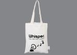 Leisure Foldable White Cotton Canvas Shopping Tote Eco Friendly