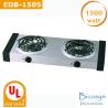 Buy cheap 1500 Watt Cheap Double Buffet Burner Electric Hot Plate, Black, UL, Camping,School,Outdoor Stove from wholesalers