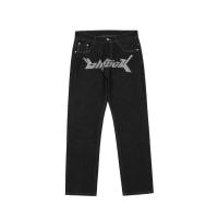 Buy cheap 2023 Hot Selling Jeans High Streetwear Flared Jeans Men Fashion Hip-Hop Loose product