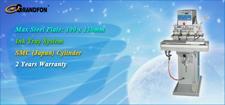 air pressure hot sale 4-color pad printing machine with shuttle