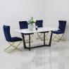 Buy cheap 0.7CBM 20mm Modern Rectangle Dining Table Stainless Steel Frame from wholesalers