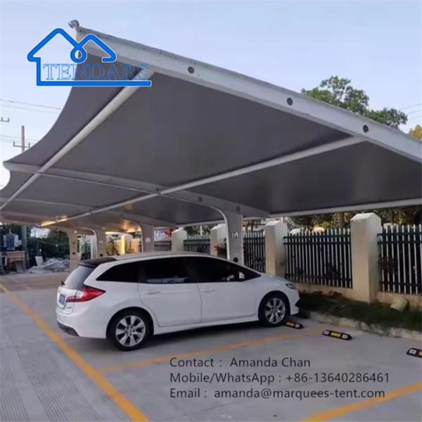 Buy cheap Outdoor Large Waterproof PVDF Membrane Tensile Tent With Steel Structure Shade from wholesalers