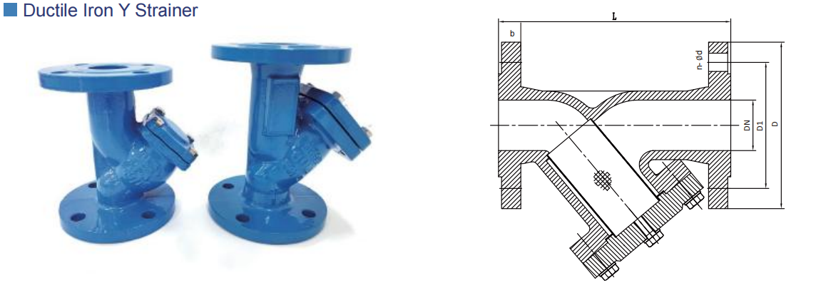 High Temperature Cast Iron Stainless Steel Y Strainer Valve for Seamless Flow Control