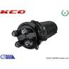 Buy cheap Vertical 96 Core Fiber Optic Enclosure Box / Dome Fiber Optic Joint Box 4 Ports 24 48 73 Fiber from wholesalers