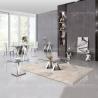 Buy cheap Clear 12mm Stainless Steel TV Stand Tempered Glass Top Living Room Furniture from wholesalers