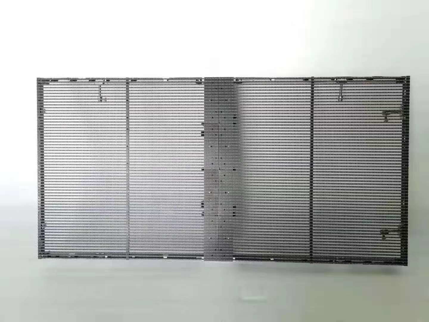 TL10.42mm advertising led transparent screen , led glass display 83% transparency