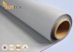 0.4mm Grey Polyurethane Fiberglass Cloth 60min Fire Protective Fabrics Used For