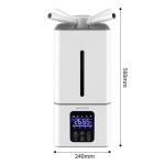Intelligent Cool Mist Ultrasonic Humidifier Rotary Knob 13L Greenhouse Fruit