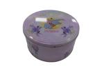 Bespoke Round Shortbread Biscuit Tin Gift Container 190mm Dia Biscuit Tin