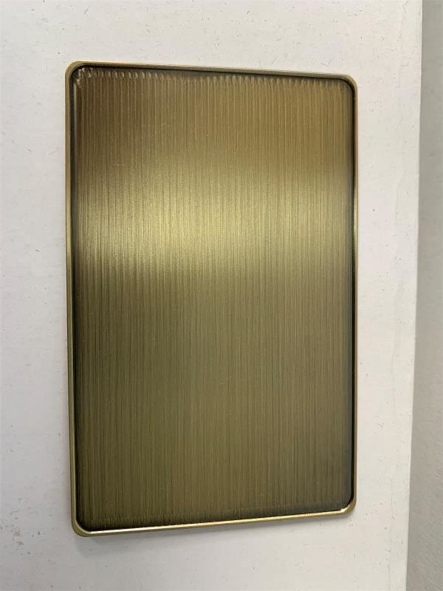 Custom Brass Bronze Metal VIP Member Cards With Big Chip Slot