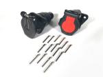 24v 15 Pole Trailer Plug Socket Crimp Type Trailer Truck Socket ISO12098