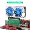 Buy cheap PCI-Express 4.0 16x Riser Card ,180 Degree High Speed Riser Card 60mmHeight increasing card from wholesalers