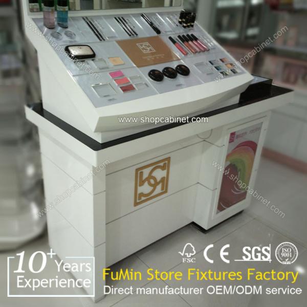 Buy cheap wholesale cosmetic display cabinet and showcase /wood makeup cabinet from wholesalers