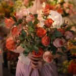 Retro charred rose artificial flower home decoration, wedding decoration