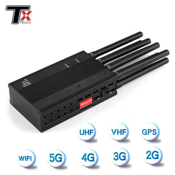 Buy cheap 8 Channel Portable Mobile Phone Jammers Anti GPS WiFi Signal Blocker from wholesalers
