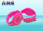Passive Adjustable Silicone Rfid Wristbands , Waterparks wristband rfid Pink