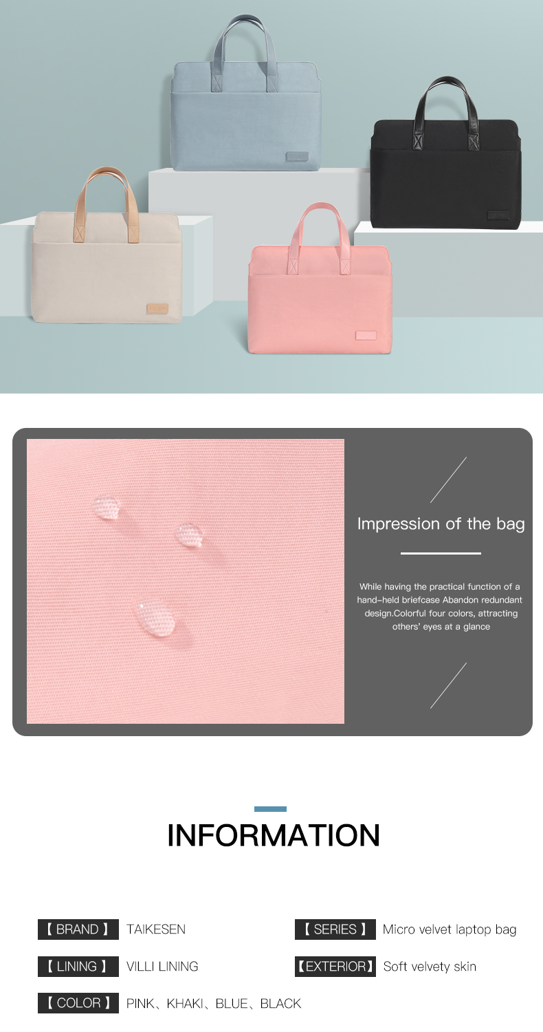 2021 Factory Price laptop bag for Ipad Huawei matebook 14inch computer bag Laptop sleeve handbag With Customize Logo