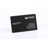 Buy cheap Scratch Resistant Black PVC Business Cards , 85x54x0.5mm Carbon Fiber Member Cards from wholesalers