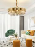 Luxury Gold Crystal Chandelier Kitchen Led Lamp roof decoration ceiling Lamp(WH