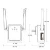 Buy cheap Dual Antenna 2.4Ghz 300Mbps Wifi Router Repeater from wholesalers