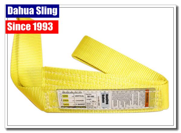Buy cheap Light Duty Flat Lifting Slings Industrial Lifting Belt 4800 Lb Basket Capacity from wholesalers