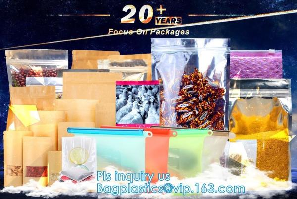 Biodegradable eco pacHigh Barrier Metallized zipper pouch bag for weed packaging