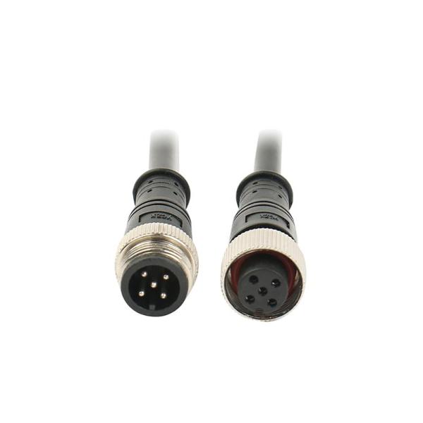 Buy cheap OEM Waterproof PVC Jacket M12 Connector Cables 3Ft Male Female Cable from wholesalers