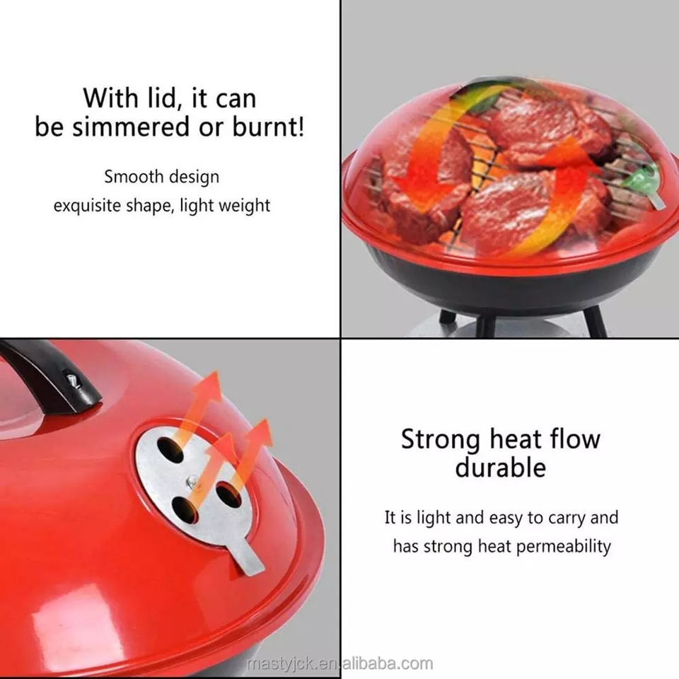 GS Certified Portable Smokeless Charcoal Grill for Outdoor Camping Small Barbecue