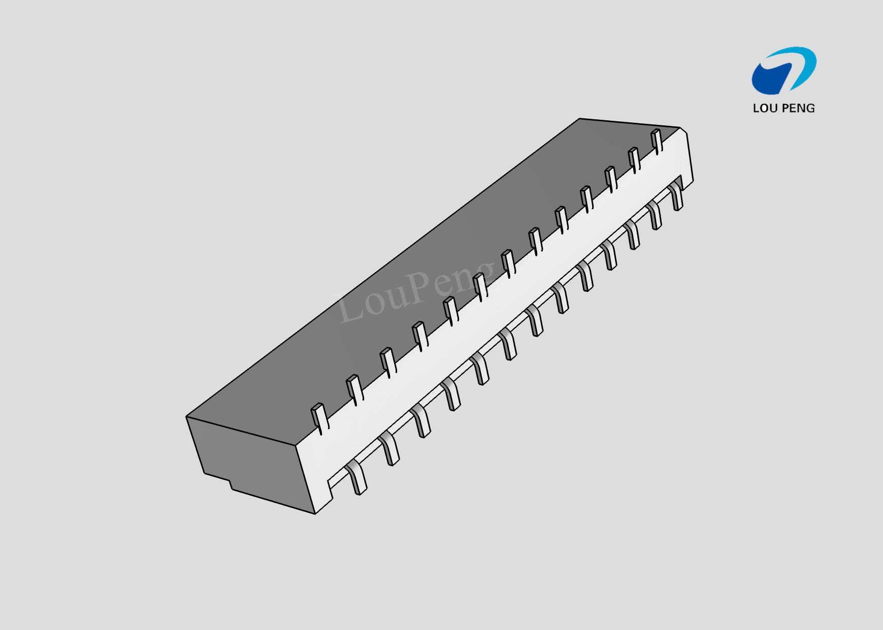 FFC Connectors, 26pin, 1.0mm pitch, No ZIF, Vertical, SMT，1.0 mm pitch connector，printed circuit connectors
