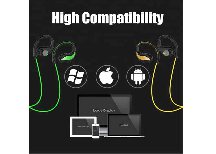 2 Hours Charging Wireless Bluetooth Sport Earbuds Voice Call Supporting