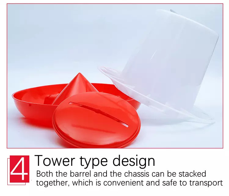 Chicken Feeders Poultry Farming Bucket Feeder Chicken Auto Feeder Broiler Farming Plastic Bucket