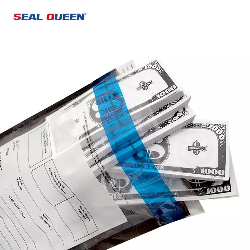 Custom Design Tamper Proof Bag Security Evidence For Bank Deposit