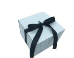 Threaded Ribbon Double Opening Half Fold Graffiti Christmas Gift Box Egg