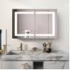 Buy cheap Bathroom Storage Lighted Mirror TV Decoration Double Door Medicine Cabinet from wholesalers